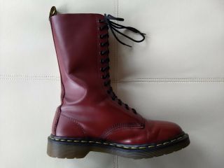 DOC DR.  MARTENS MANGA ANIME GIRL ' S FACE BOOTS RARE VINTAGE MADE IN ENGLAND 7UK 6