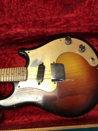 Vintage April 1958 Tobacco Sunburst Fender Mandocaster W/ Tweed Case 3