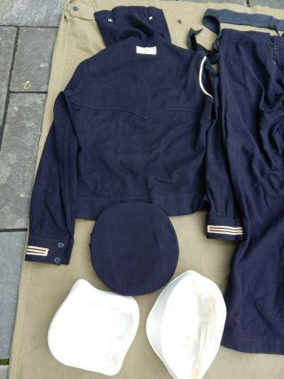 WWII / WW2 U.  S.  Navy Enlisted Sailor Uniform Set,  Med Size, 7