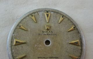 Vintage Rolex Oyster Perpetual Chronometer Bubbleback 1940s Dial