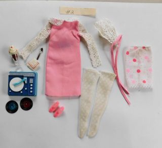 Vintage Francie Doll 1257 Dance Party Outfit Complete 1966 2