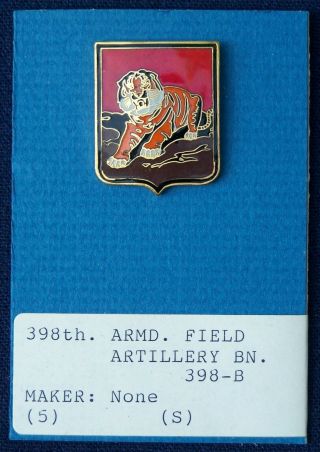 WWII Era 398th Armored Field Artillery Bn.  DUI 2