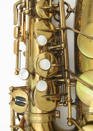 Vintage 1960 Selmer Mark VI Alto Saxophone Lacquer 5 - Digit 10