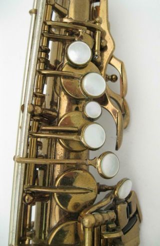 Vintage 1960 Selmer Mark VI Alto Saxophone Lacquer 5 - Digit 12