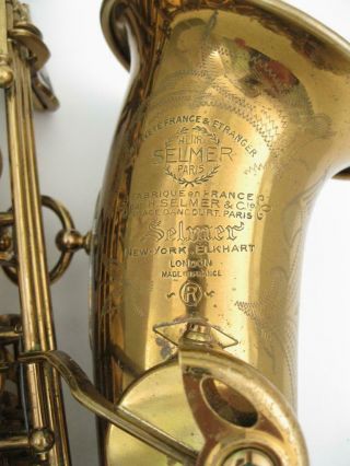 Vintage 1960 Selmer Mark VI Alto Saxophone Lacquer 5 - Digit 2