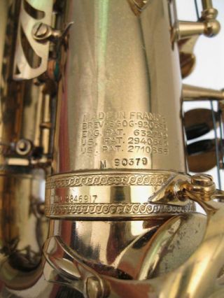 Vintage 1960 Selmer Mark VI Alto Saxophone Lacquer 5 - Digit 8
