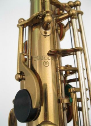 Vintage 1960 Selmer Mark VI Alto Saxophone Lacquer 5 - Digit 9
