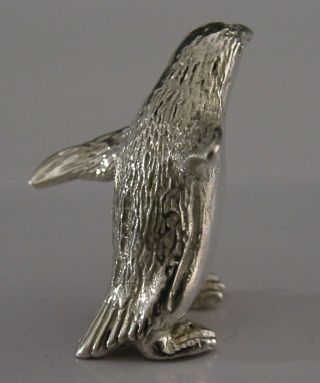 ENGLISH SOLID CAST STERLING SILVER BIRD PENGUIN ANIMAL FIGURE 2017 4