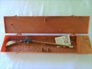 Old Vintage Marx The The Kentucky Long Rifle Toy Cap Gun With Case And Papers