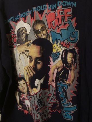 Vtg 90s Puff Daddy House Notorious Big Long Sleeve T - shirt 2