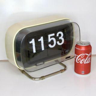 Copal 802 Flip Clock Retro Vintage 1970s 1960s 24 Hour Digital Alarm Watch Wall