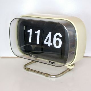 Copal 802 Flip Clock Retro Vintage 1970s 1960s 24 Hour Digital Alarm Watch Wall 2