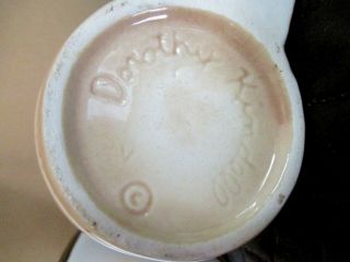 Vintage Dorothy Kindell Risque Nude Lady Mugs Set of 6,  Ashtray Signed 1950s 8