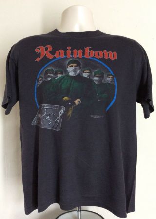 Vtg 1978 1981 Rainbow Concert T - Shirt L/xl Ritchie Blackmore 70s 80s Rock Band