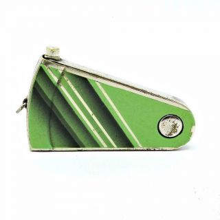 Vintage Jmco Imco 3400 Klips Deco Green Enamel Swing Out Purse Lighter