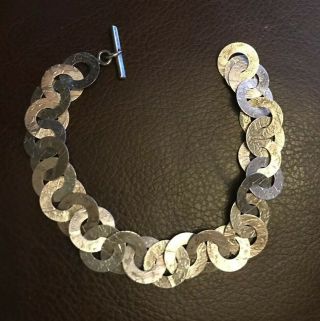 Ed Levin Circle Link Bracelet 7 1/4”