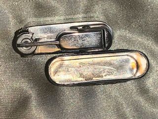 Vintage 1940 ' s German made Myflam B51 petrol lighter with silver sleeve Rare 3