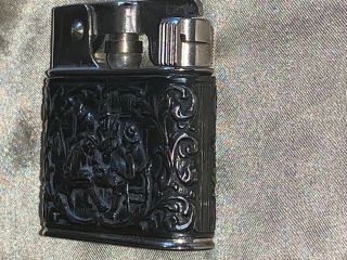 Vintage 1940 ' s German made Myflam B51 petrol lighter with silver sleeve Rare 6