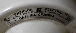 Vintage Emerson CF363WA Heat Fan Ceiling Fan FAN 2 of 2 2