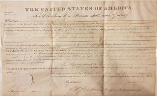 Rare President Andrew Jackson Hand Signed Autograph Signature Land Document 1829