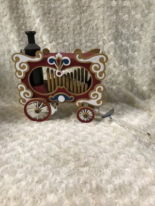 Vintage Wood Toy Stage Coach 10.  5”x10”.  Wheels Do Move.