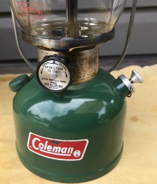 VINTAGE COLEMAN 200A GREEN LANTERN 11 - 80,  & COLEMAN CLAMSHELL CASE 12 - 80 5