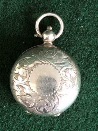 Engraved Edwardian Era Antique Sterling Silver Sovereign Case H/m B’ham 1912