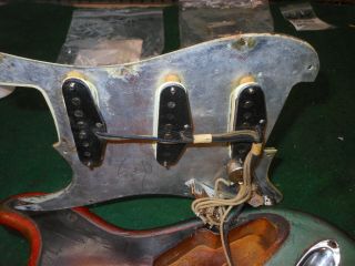 1960 Vintage Fender Stratocaster Guitar Slab Board Clay Dots All Parts 4