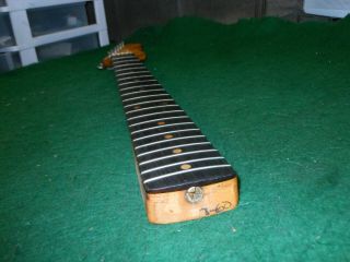 1960 Vintage Fender Stratocaster Guitar Slab Board Clay Dots All Parts 5