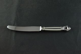 Georg Jensen Acorn Sterling Silver Handle Fruit Knife Serrated Blade