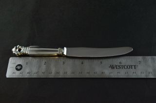 Georg Jensen Acorn Sterling Silver Handle Fruit Knife Serrated Blade 3