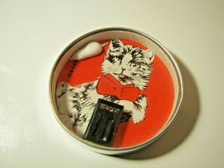 Rare German Dexterity Game Cat & Mouse 1950 Kitten Mirror Spiegel Geduldspiele 5