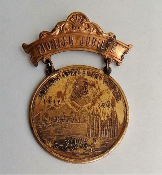 Antique 1897 50th Anniversary Pioneer Jubilee Settlement Of Utah Souvenir Medal