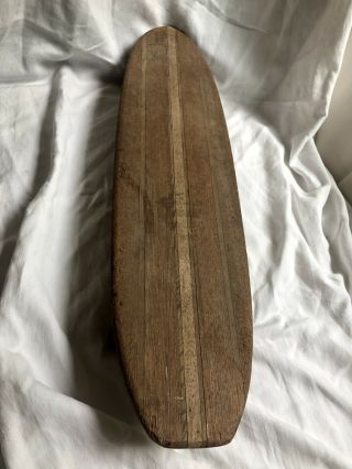 Vintage 1960s Hobie Surfer Multi Wooden Sidewalk Skateboard Surfboard