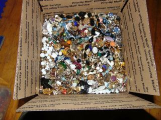 Huge 23 Lbs Vintage & Modern Jewelry Most Wearable Usable Or Use For Crafts