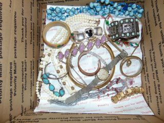 HUGE 23 lbs Vintage & Modern JEWELRY Most wearable usable or use for crafts 3