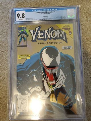 Venom: Lethal Protector 1 Cgc 9.  8 Rare Gold Edition) Variant Hot Comic