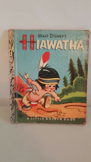 Vintage Walt Disney Hiawatha Little Golden Book