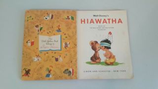 Vintage Walt Disney HIAWATHA Little Golden Book 3