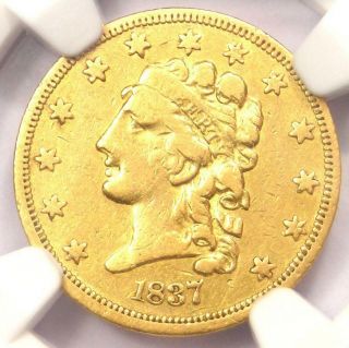 1837 Classic Gold Quarter Eagle $2.  50 - Ngc Vf Details (vf) - Rare Coin