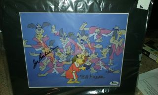 Rare Authentic Hong Kong Phooey Cartoon Cel Hanna Barbera Signed Animation 13/25