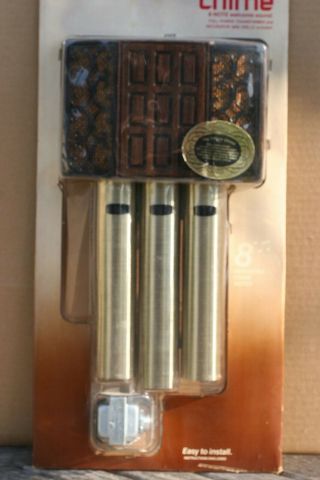 Rare Vintage Door Chime Doorbell Brass Tube 8 Note Welcome Sound. 4