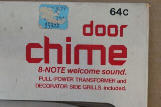 Rare Vintage Door Chime Doorbell Brass Tube 8 Note Welcome Sound. 7
