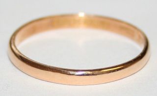 Vintage Fine 22ct Gold Wedding Ring From The 1950 