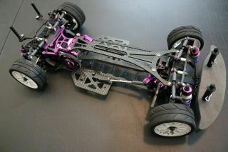 Hpi Rs4 Pro3 Vintage Rc With Hot Bodies Carbon Chassis And Upgrades