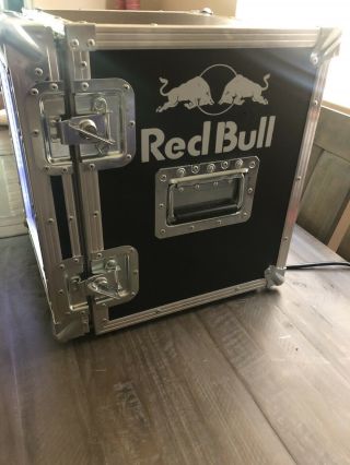 Red Bull Mini Fridge Cooler Ultra Rare Never Before Seen Trunk Case Style Rock
