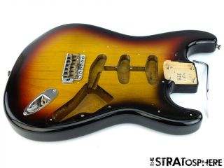 Fender Vintage 62 Ri Stratocaster Strat Body & Hardware Parts 3 Color Sunburst