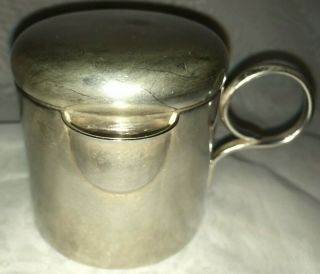 Vintage Jge Hecho En Mexico Sterling Silver Lidded Sugar Dispenser - 204 Grams