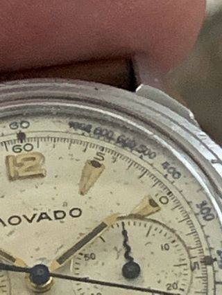 Vintage Movado Steel Chronograph m95 95M Sub Sea 19038 Borgel Case 5