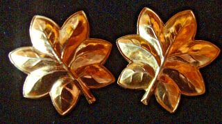 Norsid - - Ww2 Us Navy Marine Corps Offcr.  Insignia Collar Pins Oak Leaves